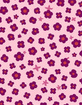 Charming Pink Floral Pattern Design Rug