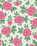 Vibrant Pink Floral Whimsical Pattern Rug