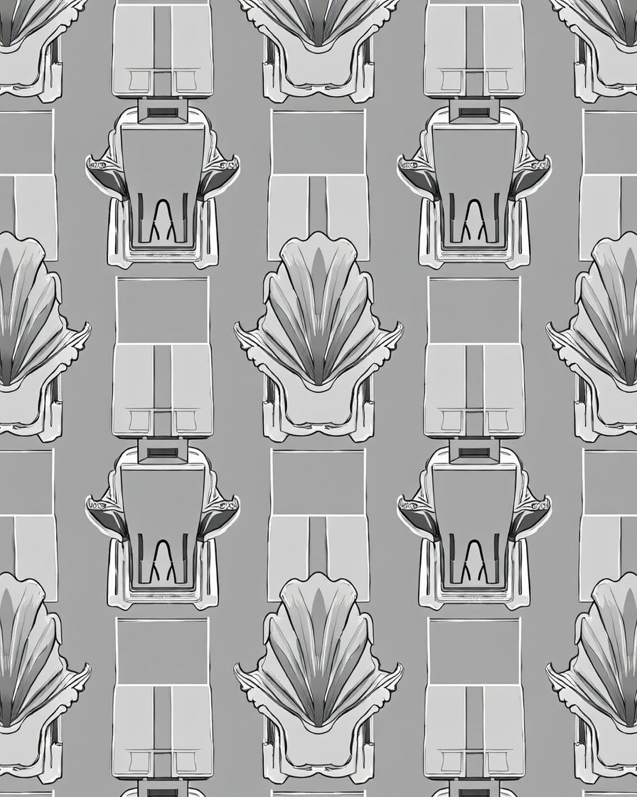 Ornate Shell Seat Pattern Rug