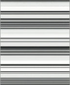 Classic Black White Horizontal Stripes Rug