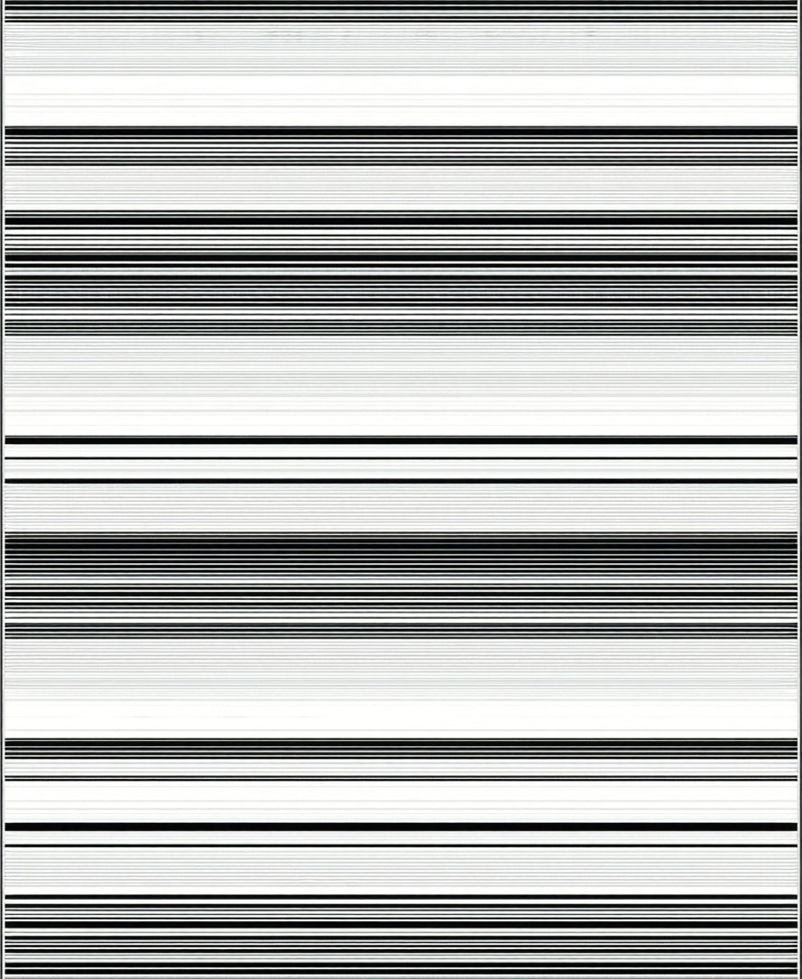 Classic Black White Horizontal Stripes Rug