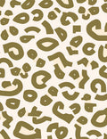 Olive Abstract Animal Print Rug