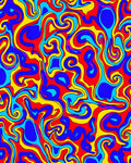 Vibrant Swirling Abstract Pattern Rug