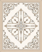 Elegant Floral Swirl Pattern Rug