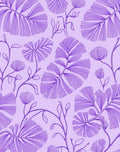 Purple Botanical Outline Pattern Rug
