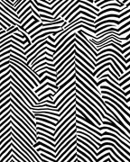 Abstract Black White Geometric Pattern Rug