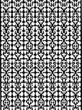 Intricate Black White Abstract Pattern Rug