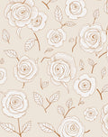 Sketchy Rose Pattern Delight Rug