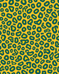 Bold Yellow Abstract Animal Print Rug