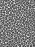Bold Black White Animal Print Rug
