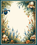 Floral Garden Border Design Rug