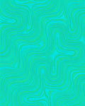 Teal Swirl Abstract Topographic Design Rug