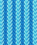 Braided Blue Textured Pattern Rug