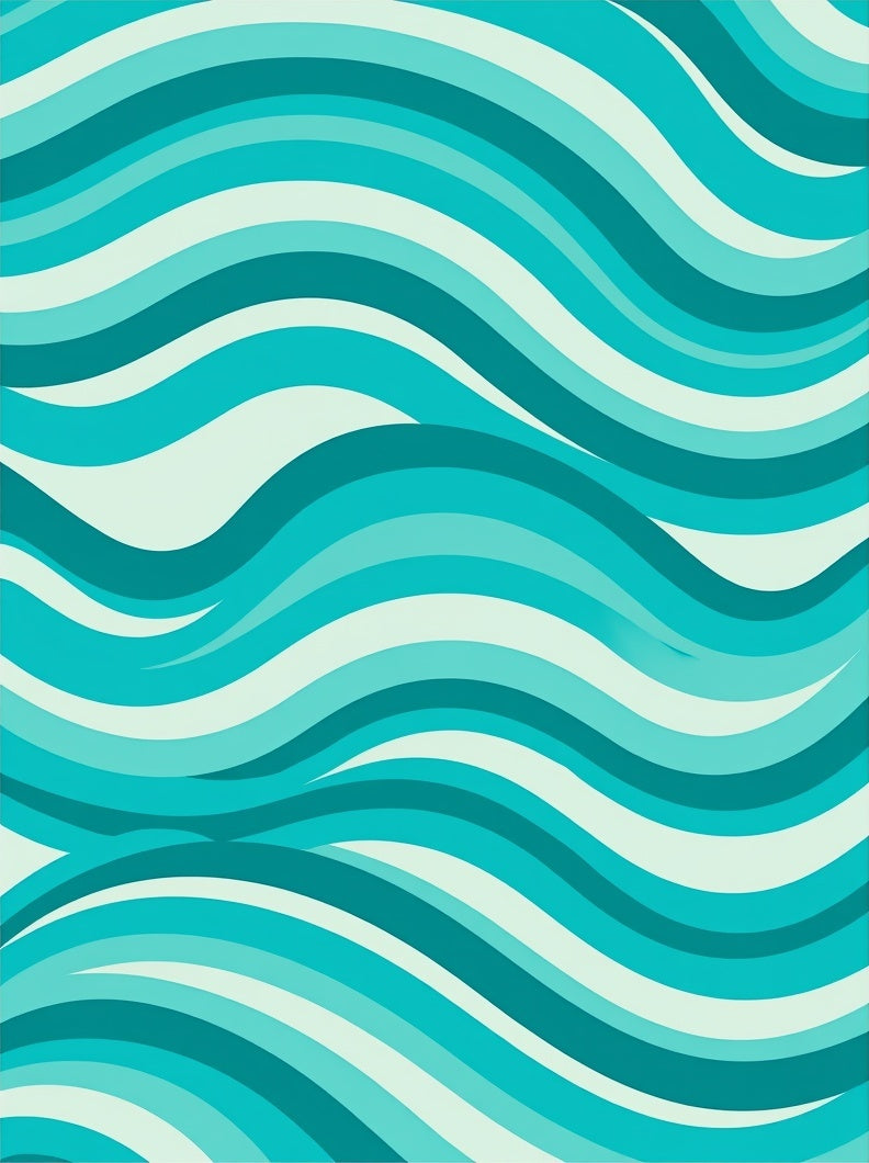 Ocean Wave Pattern 2x3 Rug