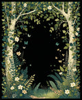 Enchanted Forest Butterfly Botanical Rug