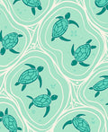 Oceanic Turtle Flow Pattern Rug