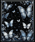 Enchanting Butterfly Night Sky Design Rug