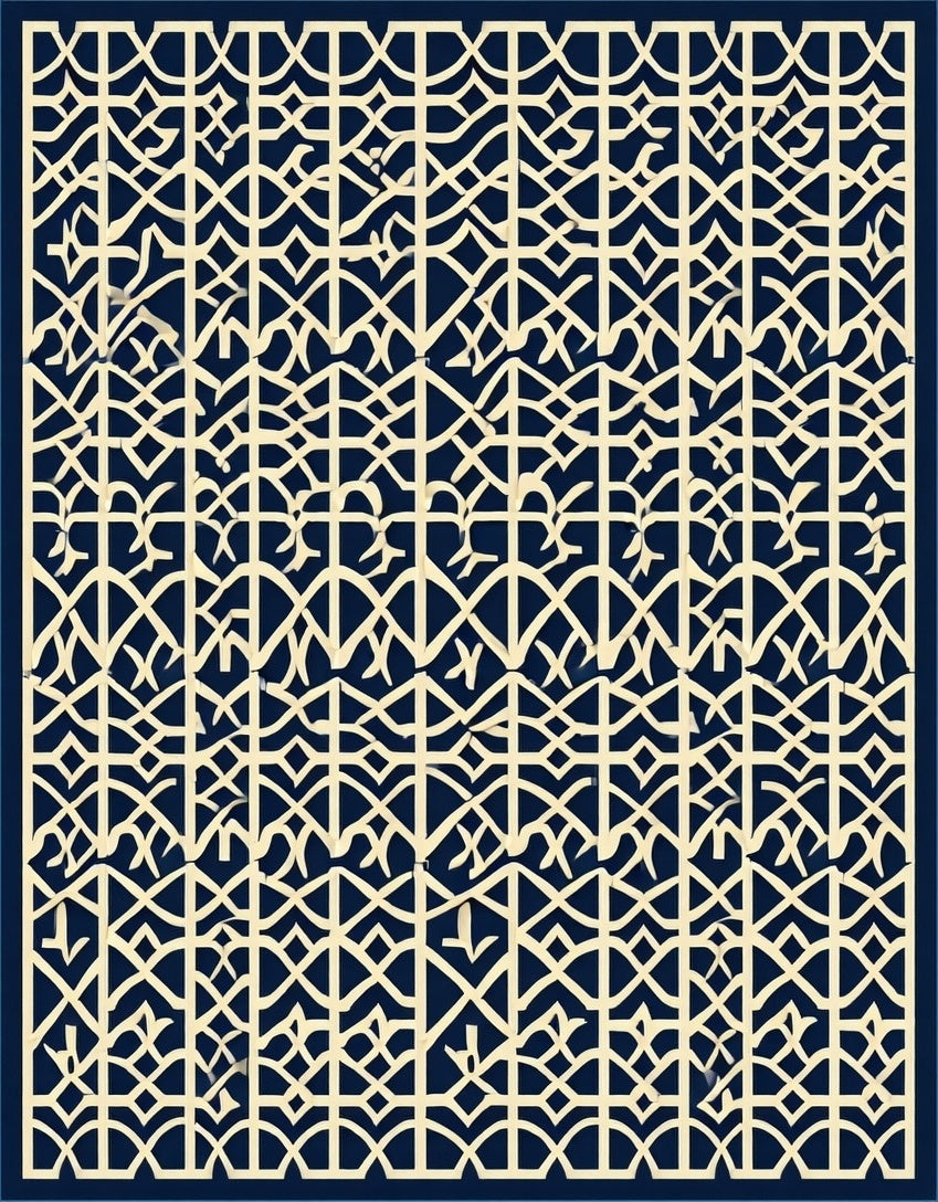Intricate Geometric Pattern Rug