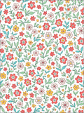 Whimsical Floral And Leaf Pattern Rug