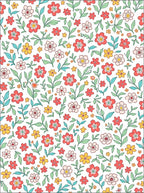 Whimsical Floral And Leaf Pattern Rug