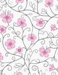 Vine And Bloom Floral Pattern Rug