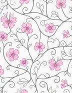 Vine And Bloom Floral Pattern Rug