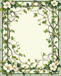 Nature Inspired Floral Vine Rug