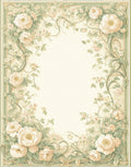 Elegant Floral Scrollwork Pattern Rug