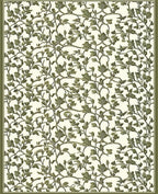 Vine And Leaf Pattern Rug