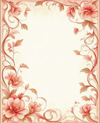 Elegant Floral Scrollwork Pattern Rug