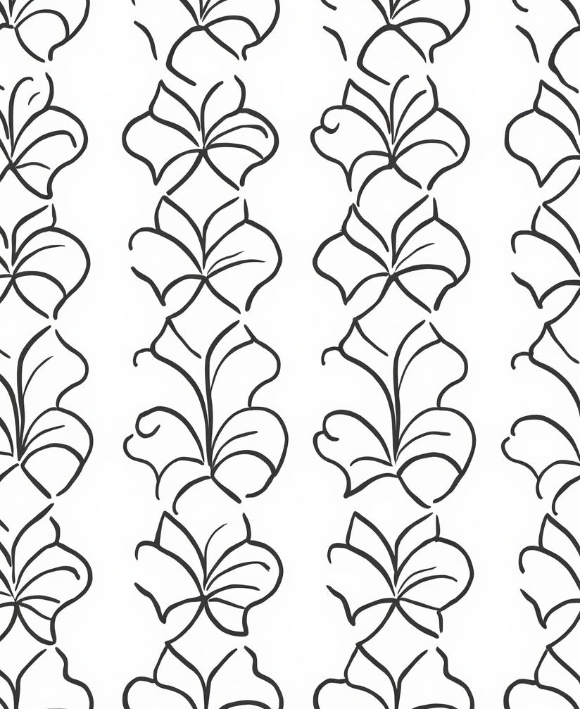 Organic Vine And Leaf Pattern Rug