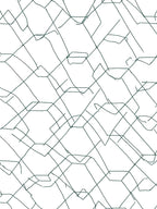 Abstract Geometric Outline Design Rug