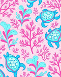 Sea Turtle Coral Pattern Rug