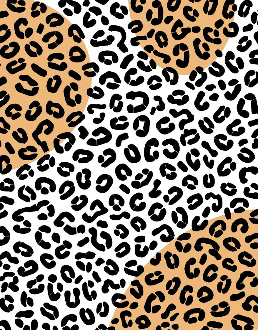 Bold Animal Print Geometric Design Rug