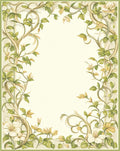 Ornate Floral Vine Leaf Pattern Rug