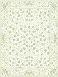 Delicate Floral Vines Botanical Pattern Rug