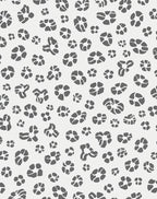 Abstract Organic Grey Pattern Rug