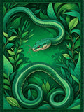 Emerald Serpent Forest Dream Rug