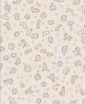 Abstract Terracotta Stone Pattern Rug