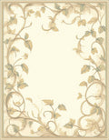 Vintage Floral Vine Border Rug