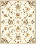 Traditional Floral Scroll Pattern Rug