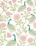 Peacock Floral Pattern Charm Rug