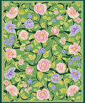 Art Nouveau Floral Pattern Design Rug