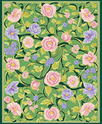 Art Nouveau Floral Pattern Design Rug