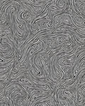 Abstract Black White Swirl Pattern Rug