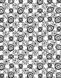 Whimsical Flower And Starburst Pattern Rug