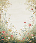 Whimsical Meadow Floral Garden Rug