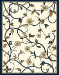 Elegant Floral vine Pattern Rug