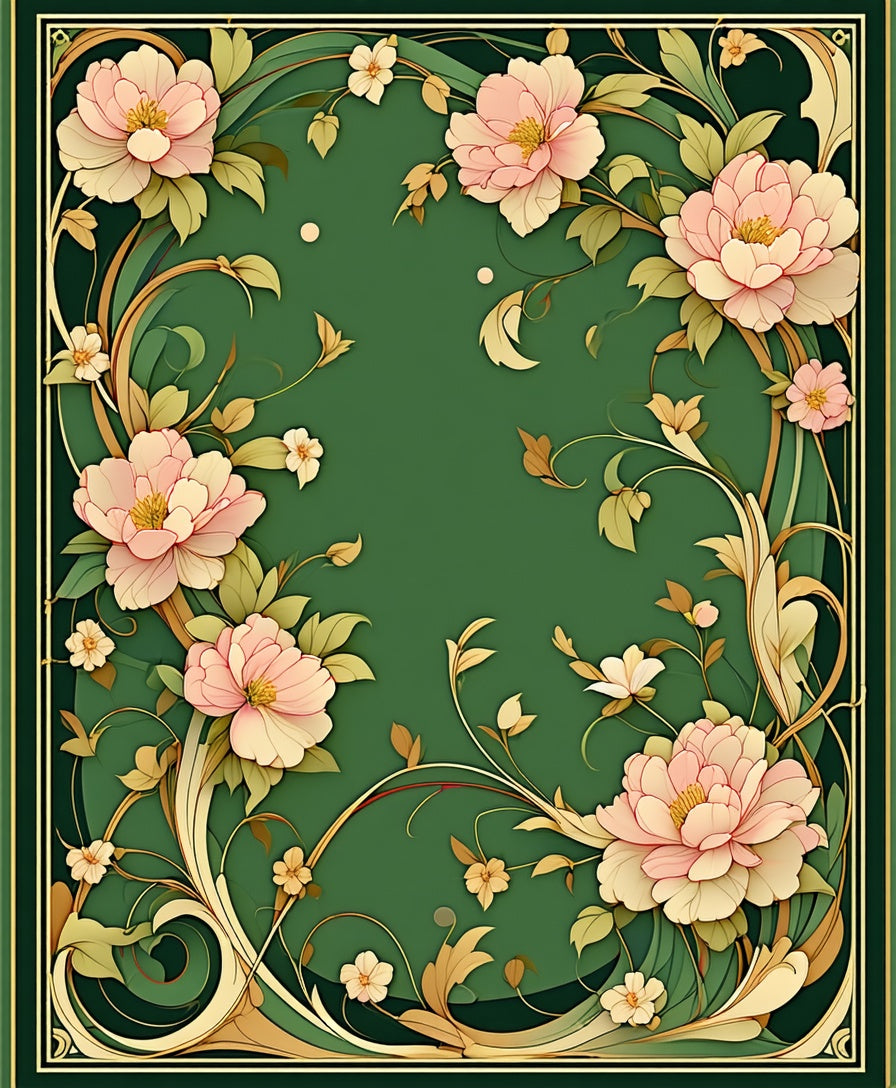 Elegant Floral Vine Inspired Rug