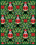 Vintage Red Nutcracker Garden Rug